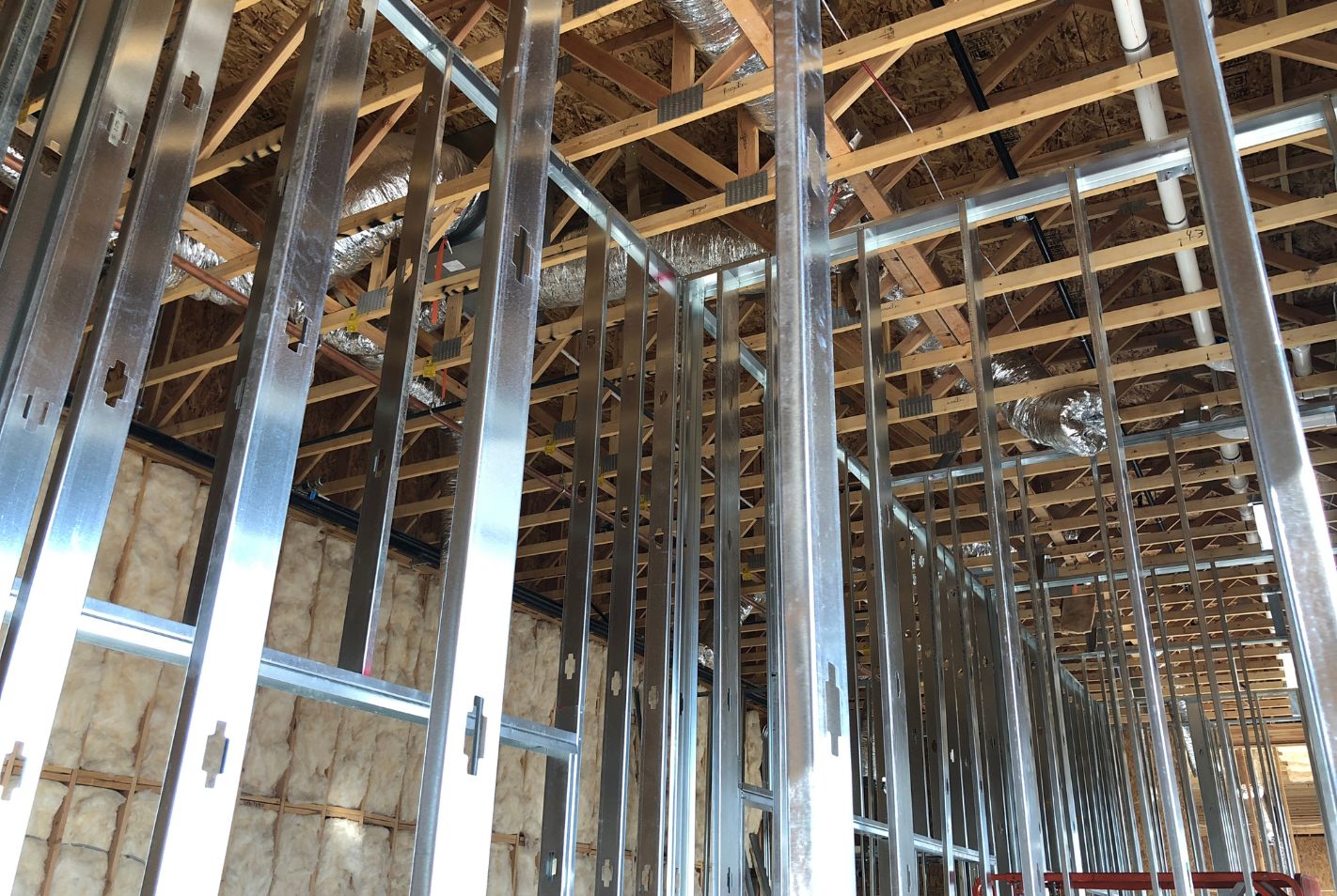 commercial metal stud framing contractor